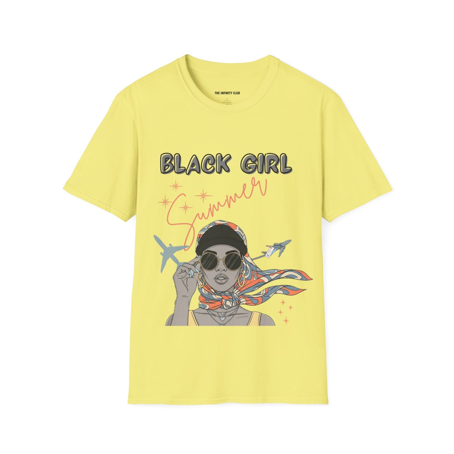 RETRO BLACK GIRL SUMMER T-SHIRT